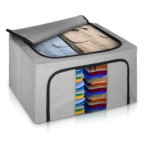 metal box folding|foldable storage boxes for clothes.